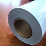 Outdoor different thickness of PVC white solvent adhesive vinyl sticker roll for sale