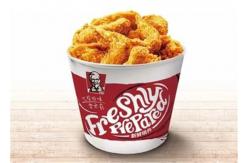 China 85oz 170oz Flexo Printing Paper Bucket For Fried Chicken Salad supplier