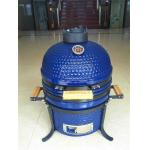 Glazed Finish Blue SGS 15 Inch Kamado Ceramic Grill for sale