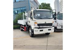 China White 4*2  Sinotruk Howo With  Folding Crane  Lorry Mounted Crane supplier