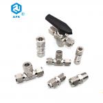 2 Way Ss Control Ball Valve 3000PSI 1/4 With NPT Connector 6mm for sale