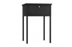 China Odm Bedroom Hotel Bedside Home Use Metal Storage Table With Drawer supplier