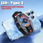 J20 Mobile Phone Cooler Fast Cooling Low Noise Operation for PUBG Other Popular Games on IOS Android for sale