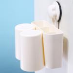 Irregularity ABS PVC Bathroom Toothbrush Holder Set Hung On The Wall