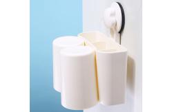 China Irregularity ABS PVC Bathroom Toothbrush Holder Set Hung On The Wall supplier