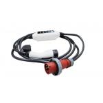 380V 16A 11KW Portable EV Charger 3 Phase With RED CEE Plug for sale