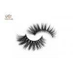 Curly Natural Black 32MM Natural Fake Eyelash Extensions for sale