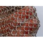 Welding Stainless Steel Chain Mail Wire Mesh 0.8x7mm Used For Room Divider Curtains for sale