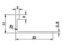 China L Shape 10mm Tile Edge Trim supplier