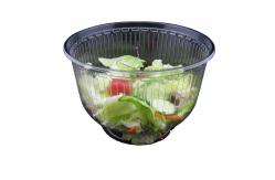 China 17oz OEM/ODM Clear Plastic Clamshell Packaging Disposable Salad Bowls supplier