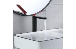 China Brass Vessel Single Hole Single Handle Basin Mixer Tap in Matte Black supplier