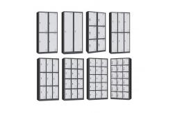 China Key Lock 12 Door KD Electrostatic Metal Gym Lockers supplier