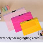 Gravure Printing 0.07mm Thickness LDPE Plastic Drawstring Shoes Packaging Bags With Handle