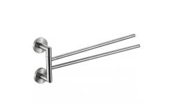 China Multifunction Bathroom Towel Bars Wall Mounted Movable Rotary 24 Inch Swivel Towel Bar supplier