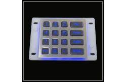 China Waterproof Metal Backlit Numeric Keypad Light Transmitting LED Light Emitting Keypad supplier
