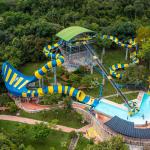 Water Park Swimming Pool Amusement Water Fun Equipment Fiberglass Slide for Kids for sale