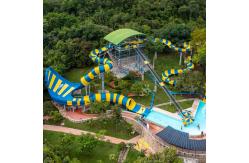 China OEM ODM Amusement Park Swimming Pool Outside Fiberglass Water Slide supplier