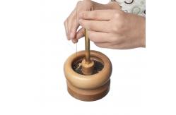 China Wooden Manual Bead Spinner For DIY Jewelry Making Tools Spinner Holder supplier
