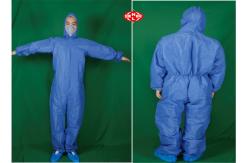 China Tear Resistant Hooded Disposable Protective Coverall With Boot supplier