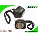 Digital Screen IP68 Hard Hat Led Lights 8000lux High Brightness Lightweight PC Body
