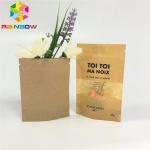 Custom Printed Brown kraft Paper bags  paper packaging pouch for food/snack for sale