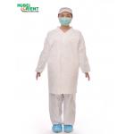 Latex Free Tyvek Disposable Lab Coats With Korean Collar for sale