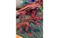China 3D Printed Red Dinosaur Toy 3D Printing Model Customized supplier