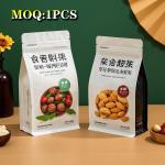Wholesale Square Bottom Bag Matte Printing Zipper Aluminum Foil Flat With Logo
