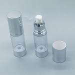 Transparent Plastic Cosmetic Airless Pump Bottles 30cc for sale