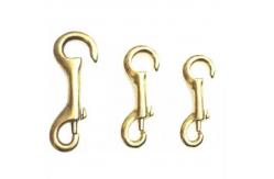 China Brass Bolt Snap Open End Trigger Snap Hook Bronze Fixed Eye Hooks supplier