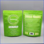 Matte White Doypack Plastic Pouches Packaging Zipper Top Plastic Coffee Bag With Valve for sale