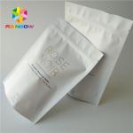 White Plastic Stand Up Body Scrub Cosmetic Packaging Bag For Sea Salt Bathing Skin Care for sale