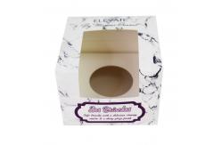 China Foodgrade Custom Cake Boxes With Window Printed Biodegradable supplier