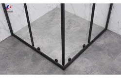 China 4/5mm Tempered Glass Square Shower Enclosure With Black Alum Frame supplier