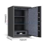 Large Fireproof Safe Box	for Drill Resistant Important Documents Money Storage for sale