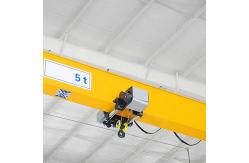 China European A5 Light-Weight Double Speed 5T Single Beam Overhead Crane supplier