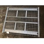 Folding Industrial Hot - Dipped Galvanized Wire Mesh Container 1500kg Loading Capacity for sale