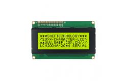 China Monochrome 20x4 Character LCD Display LCM 16 Pin 8bit MPU STN Blue Negative supplier