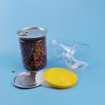 0.5l PET Easy Open Aluminum Seal Plastic Food Jars for sale