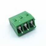 3 Poles 5.0mm Pitch Brass Cage PCB Screw Terminal Block 300V 10A