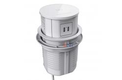 China 16A Pop Up Power Electrical Socket Outlet Wireless Charging Hidden Conference Table supplier