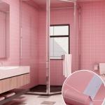 Moisture-Proof 3D Adhesive Wall Tile Stickers Geometric Design Patterns Wallpaper for Kitchen Bathroom for sale