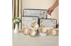 China Microwave Safe White Ceramic Tableware Set For Home Dining Use supplier