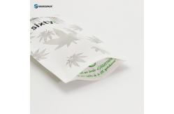 China Eco Friendly CBD Flower Weed Packaging Bags Kraft Paper Pouch With Window And Zipper supplier