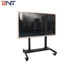 Touch Screen Flat Screen TV Cart Black Color Production Height 60 - 125CM for sale