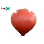 6.56ft Tall Strawberry Shapes Inflatable Balloon For Opening Ceremony for sale