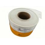 0.05*45.72m  Reflective Adhesive Tape  , High Intensity Reflective Conspicuity Tape White for sale