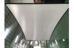 China 4K Curved Fixed Frame Screen Wall Mount Curved Home Cinema Screen Customized supplier