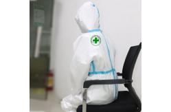 China Disposable epidemic prevention supplies medical protective clothing isolation clothing conjoined hooded whole body supplier