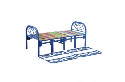 China Muchn Arc Design Iron Mesh Metal Single Bed supplier